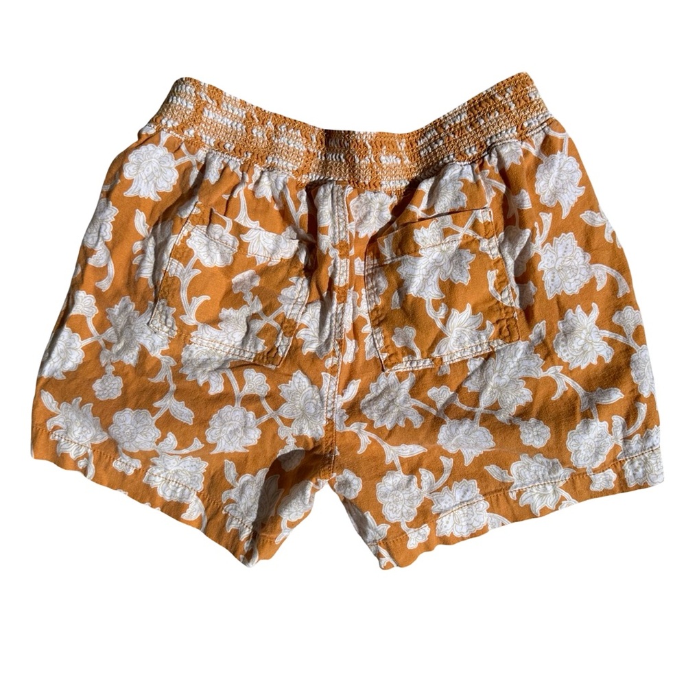 Briggs New York Orange and White Patterned Shorts